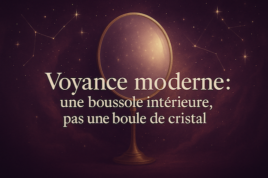 Voyance moderne : une boussole intérieure, pas une boule de cristal !