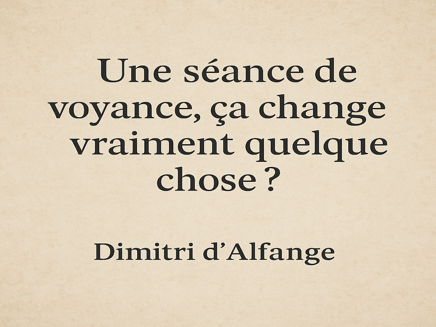 séance de voyance