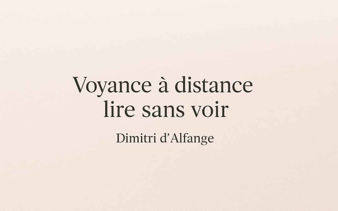 voyance distance